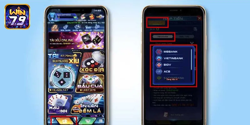 Nạp tiền qua ví điện tử