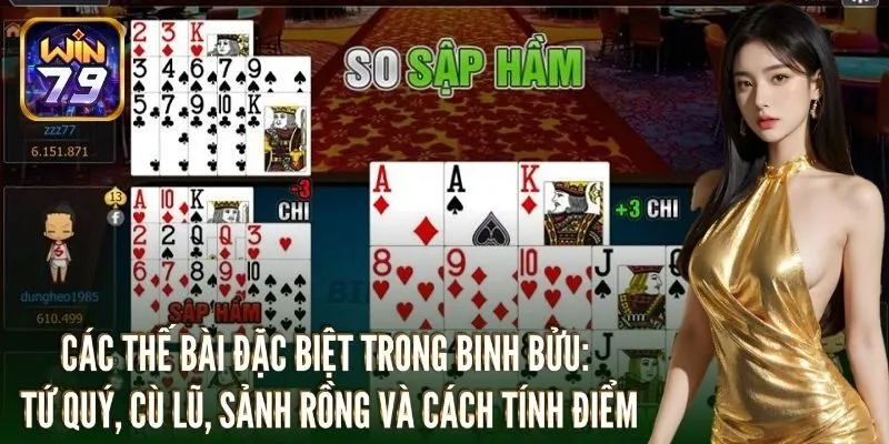Các thế bài đặc biệt trong binh bửu và cách tính điểm